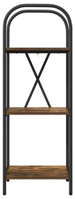 Könyvespolc Füstölt tölgy 40 x 30 x 109 cm Faanyag