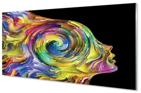 Üvegképek Nő színes kép 100x50 cm