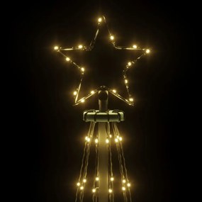 meleg fehér fényű karácsonyfa tüskével 108 LED-del 180 cm