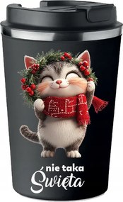 Thermo bögre karácsonyi ajándék nem olyan karácsonyi vicces cica tél