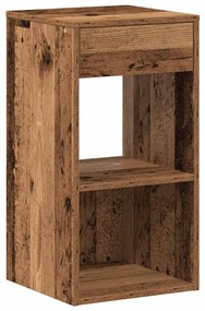 Éjjeliszekrények fiókkal 2 db régi fa 35x34x66,5 cm