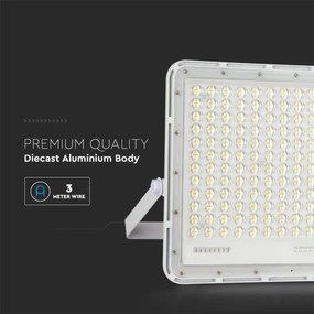 LED Kültéri napalemes reflektor LED/30W/3,2V 4000K fehér + + távirányító