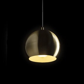 RENDL AGNETA závěsná česaná mosaz 230V LED E27 11W