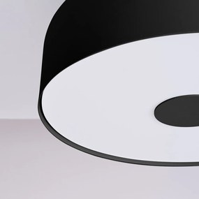 Fekete mennyezeti lámpa ø 30 cm Blacko – Sollux