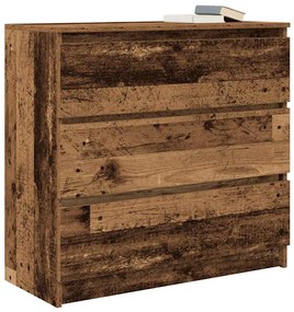 antik fa szerelt fa tálalószekrény 80x35x76 cm
