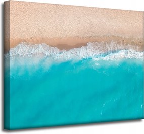 Vászonkép Víz Hullámok Tengerpart Homok 50x40 cm Ideális ajándék