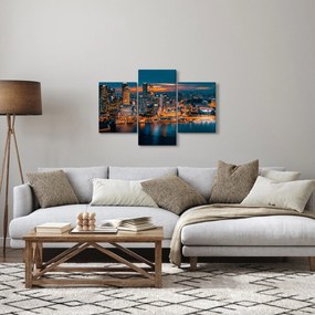 Éjszakai város képe (90x60 cm)