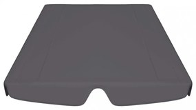 antracit csere ponyva kerti hintaágyhoz 188/168 x 145/110 cm