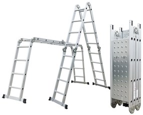 G21 GA-SZ-4x4-4,6M multifunkciós alumínium létra + dobogó