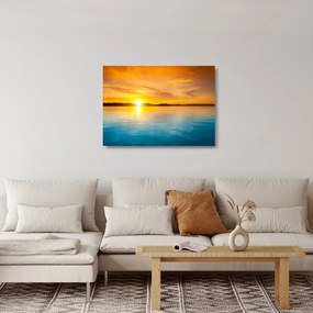 Napkelte képe (üvegen) (70x50 cm)
