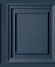 Sötétkék 3D Paneleket Utánzó Tapéta