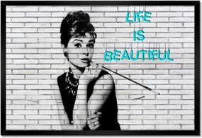 Poszterek keretben 60x40 Life is beautiful