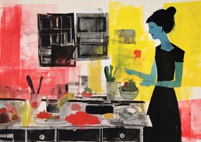 Poszter 29,7x21cm Kulináris Diszkurzus Főzés közben