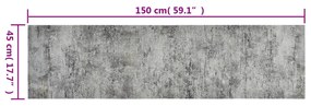 mosható betonmintás bársony konyhaszőnyeg 45 x 150 cm