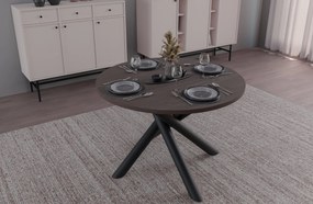 Kerek étkezőasztal 110 cm Ossla (dió). 1116738