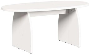 Dohányzóasztal Fehér 80 x 40 x 35 cm Tömör fenyőfa