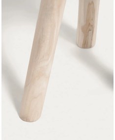 Teakfa kerek tárolóasztal ø 35 cm Glenda – Kave Home