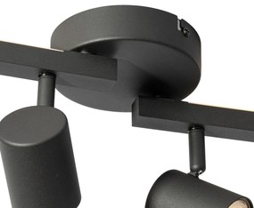 Mennyezeti spotlámpa fekete GU10 50mm 4-lámpás háttérvilágítással - Back Up