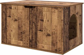 vidaXL Macska Ház Öreg fa 85 x 55 x 50,5 cm Faanyag