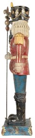Vintage nagy diótörő figura kék 99 cm