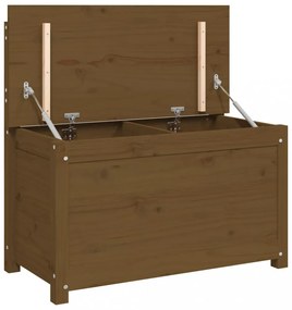 mézbarna tömör fenyőfa pad 80 x 41 x 77 cm