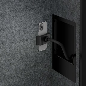 Sally 1150mm korpus Czarny - siedzisko Szary