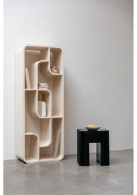 Krémszínű tölgyfa könyvespolc 60x160x35 cm Seven – Zuiver