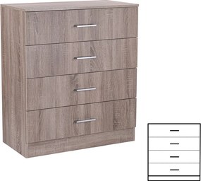 Miami komód 4 fiókos 80x92 cm yorki tölgy-yorki tölgy