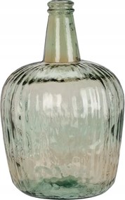 Újrahasznosított üvegváza Palack, 8l, zöld
