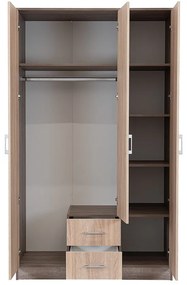 Miami gardróbszekrény 120x205 cm sonoma tölgy-yorki tölgy