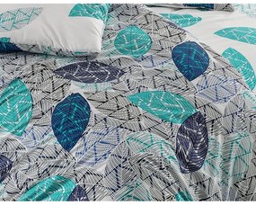 BedTex Pamut ágynemét Linna türkiz, 140 x 200 cm,70 x 90 cm
