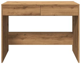 kézműves tölgy színű szerelt fa íróasztal 101 x 50 x 76,5 cm