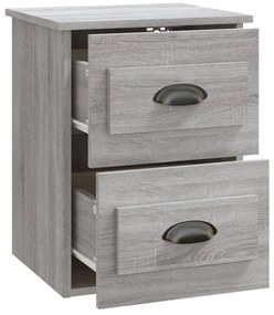 2 db szürke sonoma falra szerelhető éjjeliszekrény 41,5x36x53cm