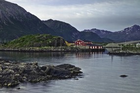 Poszter 30x20cm Halászkunyhó a vízparton, Assaf Frank