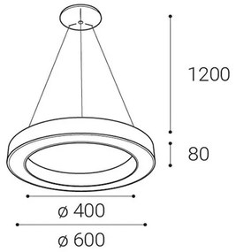 LED2 - LED Dimmelhető csillár zsinóron SATURN LED/50W/230V 3000K/4000K fehér