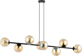 Emibig modern függeszték rossi borostyán fekete emi876/8