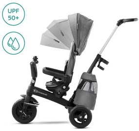KINDERKRAFT - Gyermek tricikli 5v1 EASYTWIST szürke/fekete