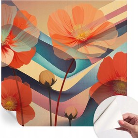 Design fali fotótapéta Öntapadós Az érzékek virágai 250x250 cm