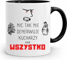 Fekete Bögre Szakácsnak Semmi Sem Idegesít Annyira A fényképes nyomattal