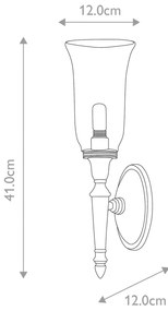 Elstead Lighting DRYDEN BATH-DRYDEN2-PN Fali lámpa 1x40W/G9 IP44