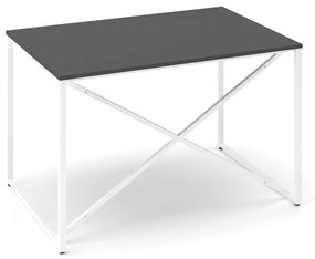 ProX asztal 118 x 80 cm, grafit / fehér