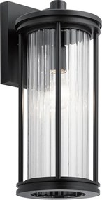 Kichler Barras KL-BARRAS2-M-BK Fali lámpa 1x40W/E27 IP44
