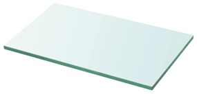 2 db átlátszó üveg paneles polc 30 x 12 cm