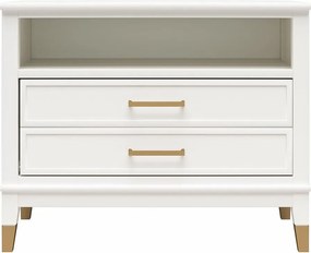 Fehér éjjeliszekrény Westerleigh – CosmoLiving by Cosmopolitan