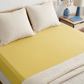 4Home IDEAL jersey lepedő sárga, 90–100 x 200 cm, 90–100 x 200 cm