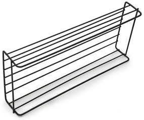 Fúrás nélküli fürdőszobai polc VIENTO, fekete