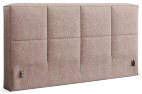 Világos rózsaszín kárpitozott ágytámla 209x100 cm Darren – Micadoni