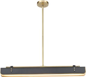 Quintiesse vintage mennyezeti lámpa valise fekete sárgaréz elsqnvaliselp80vbstl