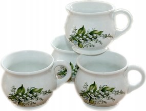 4 db-os kerámia bögre szett 0,35 l gyöngyvirág