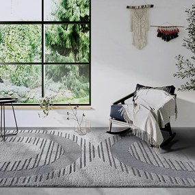 Szürke szőnyeg 160x235 cm Bartoux Light Grey – Elle Decoration